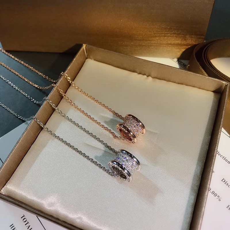 18 k emas berlian liontin kalung perhiasan aksesoris pernikahan hadiah