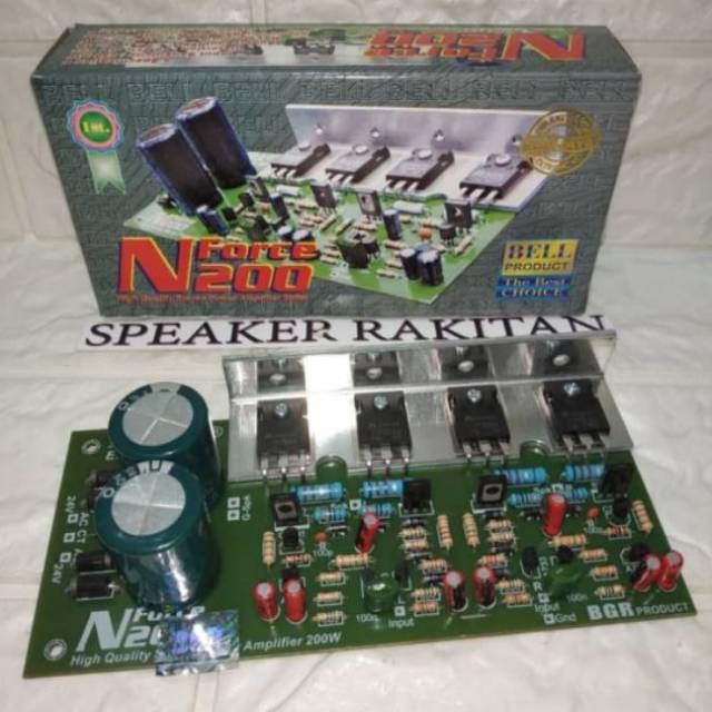 Kit power amplifier stereo 200W + Power suply NForce 200 | Shopee Indonesia