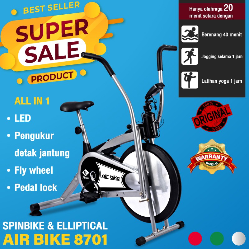BG SPORT AIR BIKE / SEPEDA STATIS / SEPEDA KARDIO / SEPEDA FITNESS