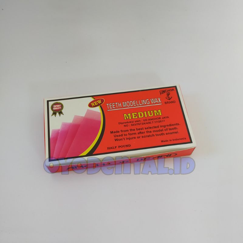 Dental wax base plate model / malam lilin merah carving / baseplate wax