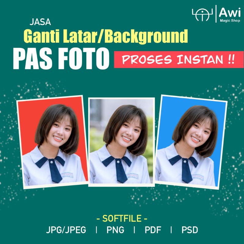 Jual Jasa Edit Ganti Latar/Background Pas Foto Shopee Indonesia