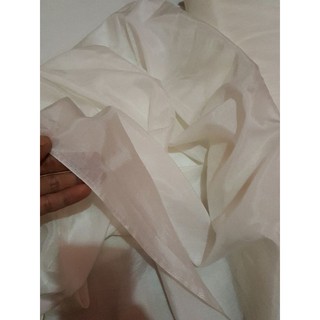 kain sutra putih pongee lebar 140 cm | Shopee Indonesia