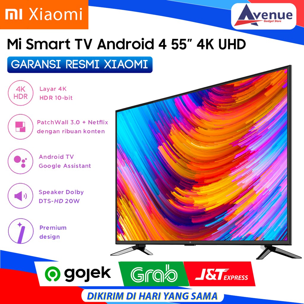 Jual Xiaomi Led Mi Tv 4 55 Inch 4K Uhd - Flagship Smart Tv Promo Murah Indonesia|Shopee Indonesia