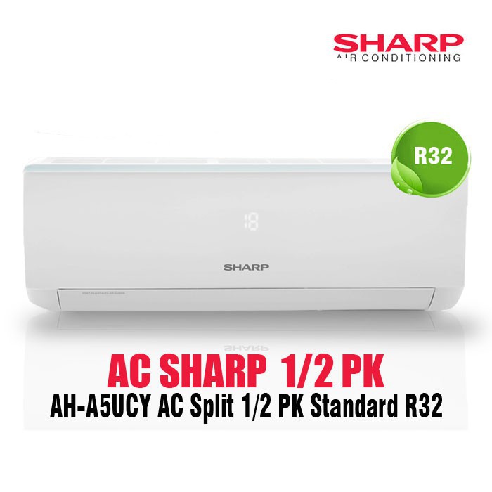 AC SPLIT 1/2 PK SHARP AHA5UCY Garansi Resmi Sharp Maxistore Shopee