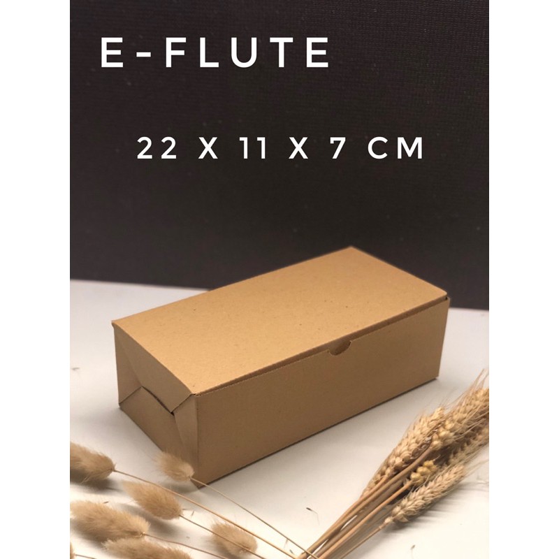 Box Kardus EFlute Coklat Untuk Packaging Sovenir