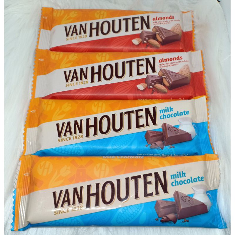 Jual Coklat Van Houten 65Gr 55Gr - Cokelat Vanhouten Chunky 55 Gr 65 Gr | Shopee Indonesia