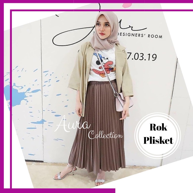 35+ Ide Ootd Rok Plisket Warna Milo My Red Gummi Bear
