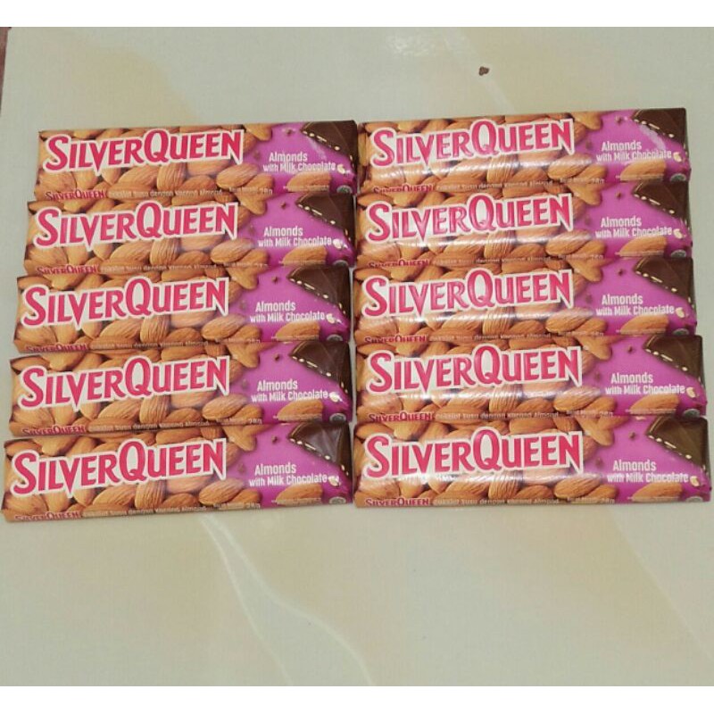 Jual Coklat Silverqueen Almond Cashew Fruit Matcha 28 Gram | Shopee Indonesia
