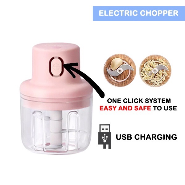 Jual AKOYA BLENDER LISTRIK USB MINI CHOPPER GRINDER 250ML Shopee