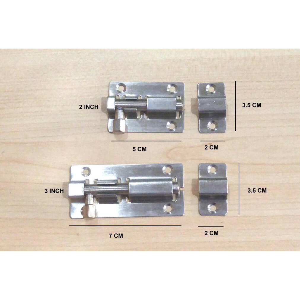 Slot Pintu Bulat 5 CM / Grendel Stainless Shopee Indonesia