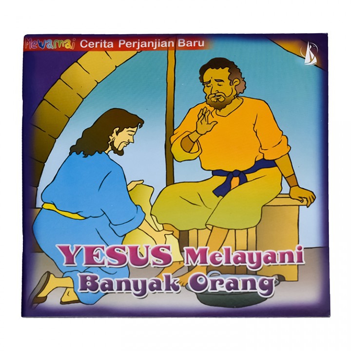 Buku Rohani Anak Mewarnai Yesus Melayani Banyak Orang / Buku Cerita Anak Kristen Shopee