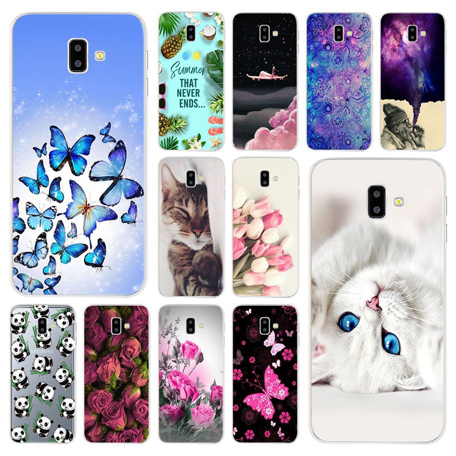 Jual Fashion Phone Case Samsung Galaxy J6 Plus J6+ Floral Animal Casing Back Cover Samsung J6 Plus J610F 2018 Soft Tpu Case | Shopee Indonesia