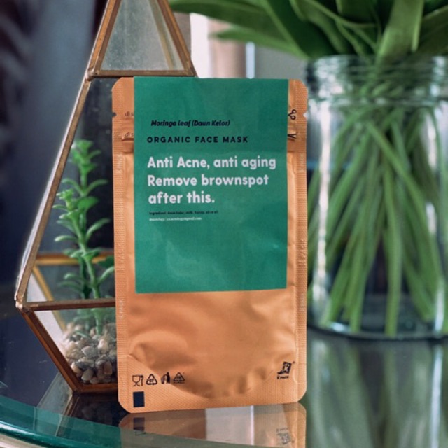 Moringa Leaf Mask (Daun Kelor) masker for scars Shopee Indonesia