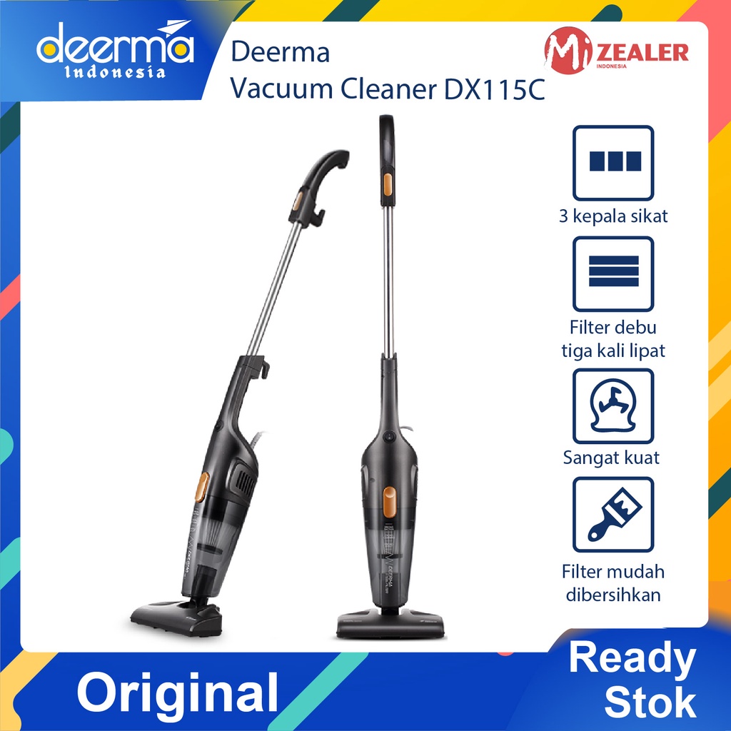 Jual Deerma DX115C Vacuum Cleaner Portable Handheld Household Silent