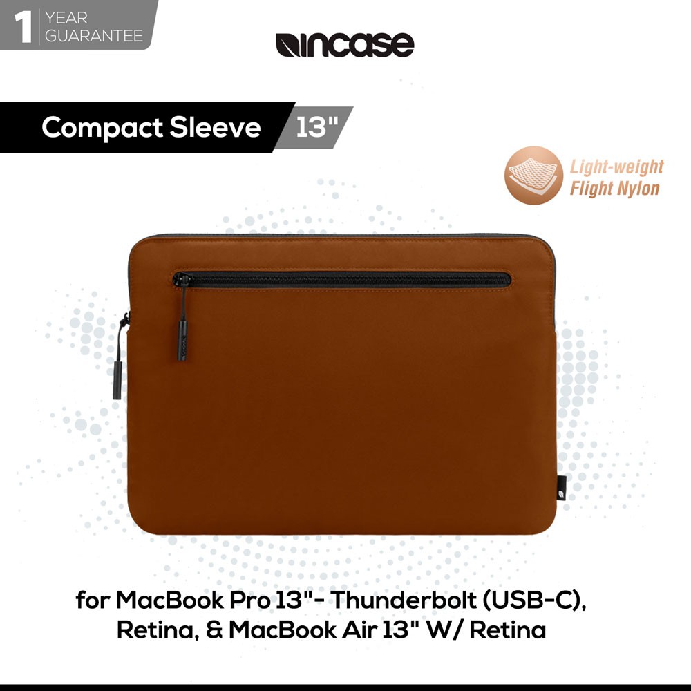 Jual Incase Tas Laptop Compact Sleeve For Macbook Pro 13 / Macbook Air 13 Retina Thunderbolt 3 (Usb-C) | Shopee Indonesia