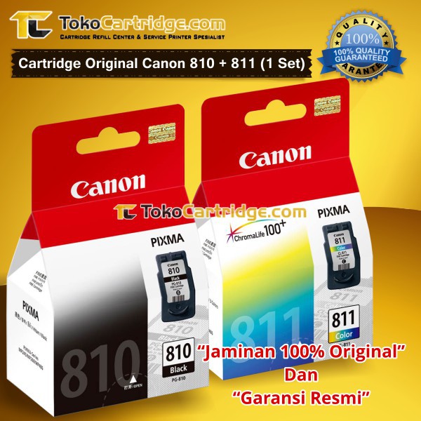 Cartridge Canon 810 black & 811 color 1 SET ORIGINAL