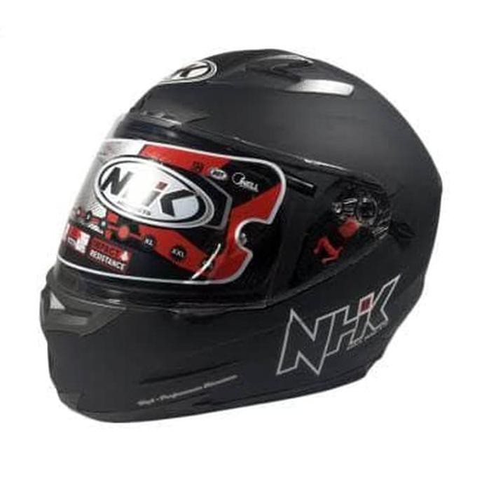 Helm Helmet Full Face NHK RX9 SNI DOT Double Visor Black Doff Ringan -  Hitam | Shopee Indonesia