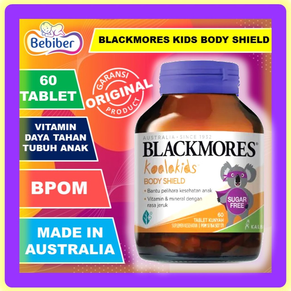 Blackmores Kids Body Shield 60 Kapsul KALBE / Vitamin Daya Tahan Tubuh