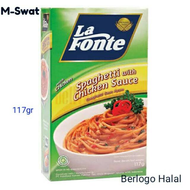 Jual Spaghetti saus ayam pasta instan La Fonte 117gr Shopee Indonesia