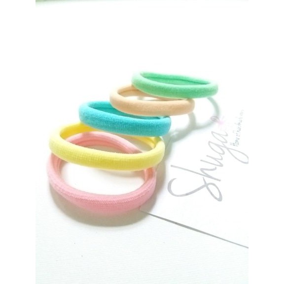 Senada Victory Karet Rambut Donat Pastel Ikat Rambut Donat Pastel