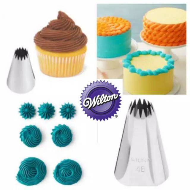 Spuit 4b wilton ori no 4B spuit bintang kue kering sagu keju semprit
