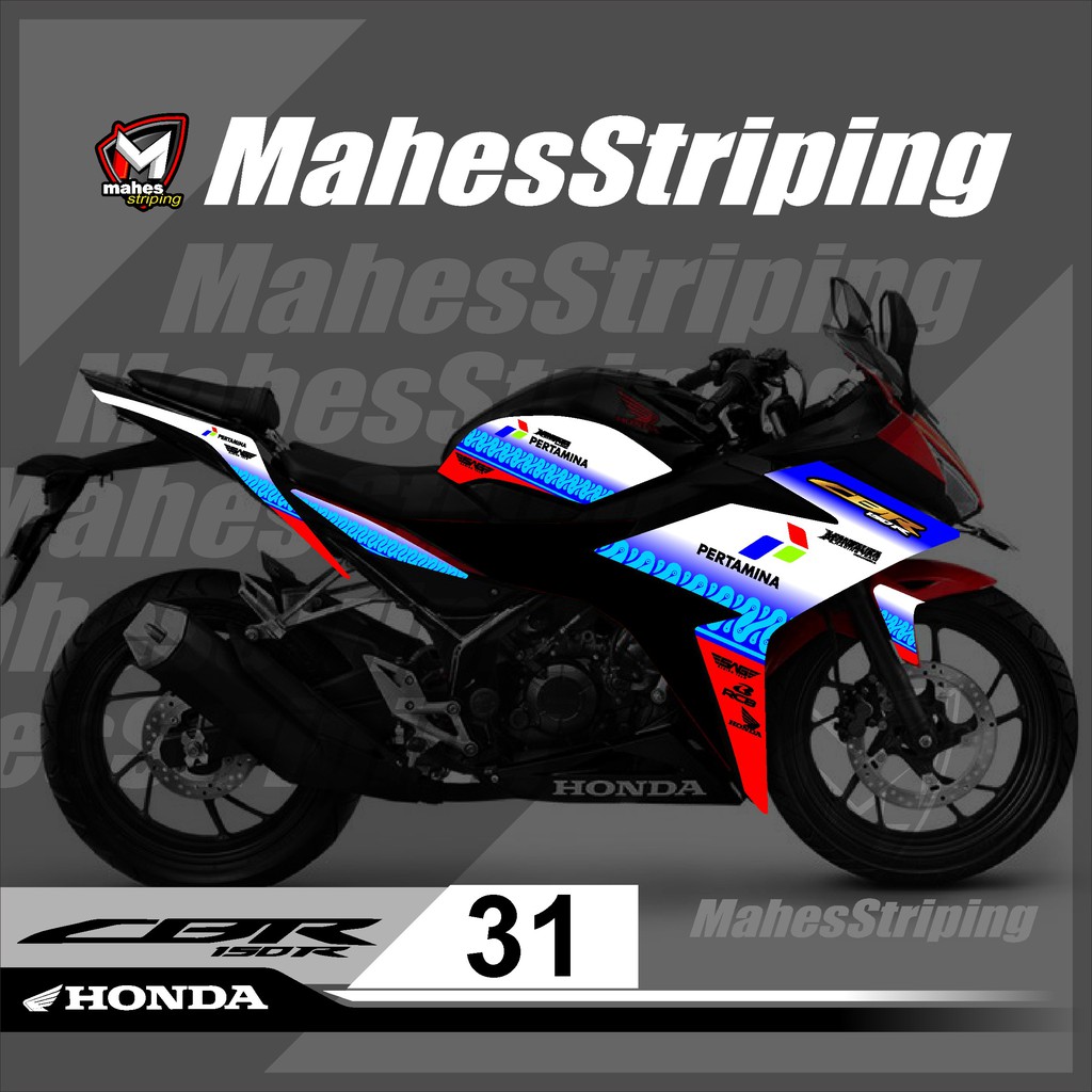Jual Sticker Striping Lis Variasi CBR 150 R Facelift MS30 Mandalika