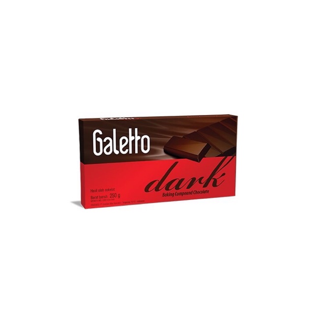 Jual Galetto Dark Chocolate Coklat Batangan 250 Gram | Shopee Indonesia