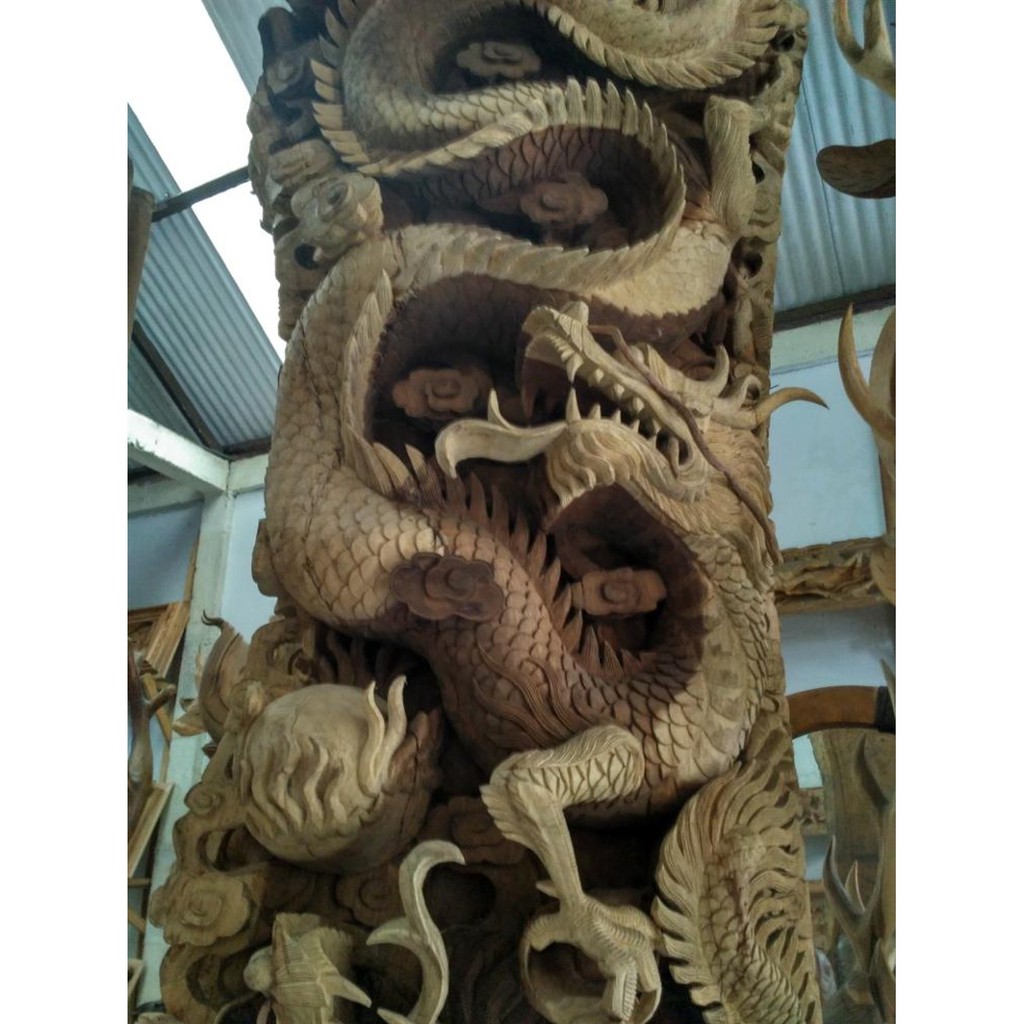 relief ular naga kayu trembesi | Shopee Indonesia