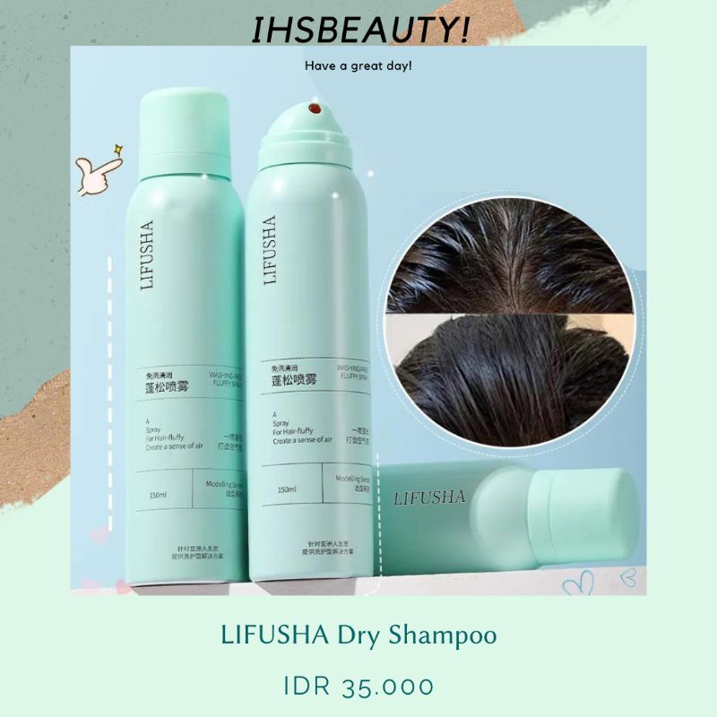 Jual LIFUSHA Dry Shampoo Shampo Spray Viral Original Shopee Indonesia
