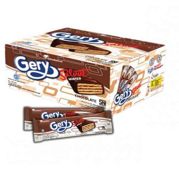 Jual *Termurah* ⇅ Gery Saluut Wafer Chocolate Gery Salut Bentuk Wafer Rasa Coklat Nikmat Enak - 24Pcs X 7 | Shopee Indonesia