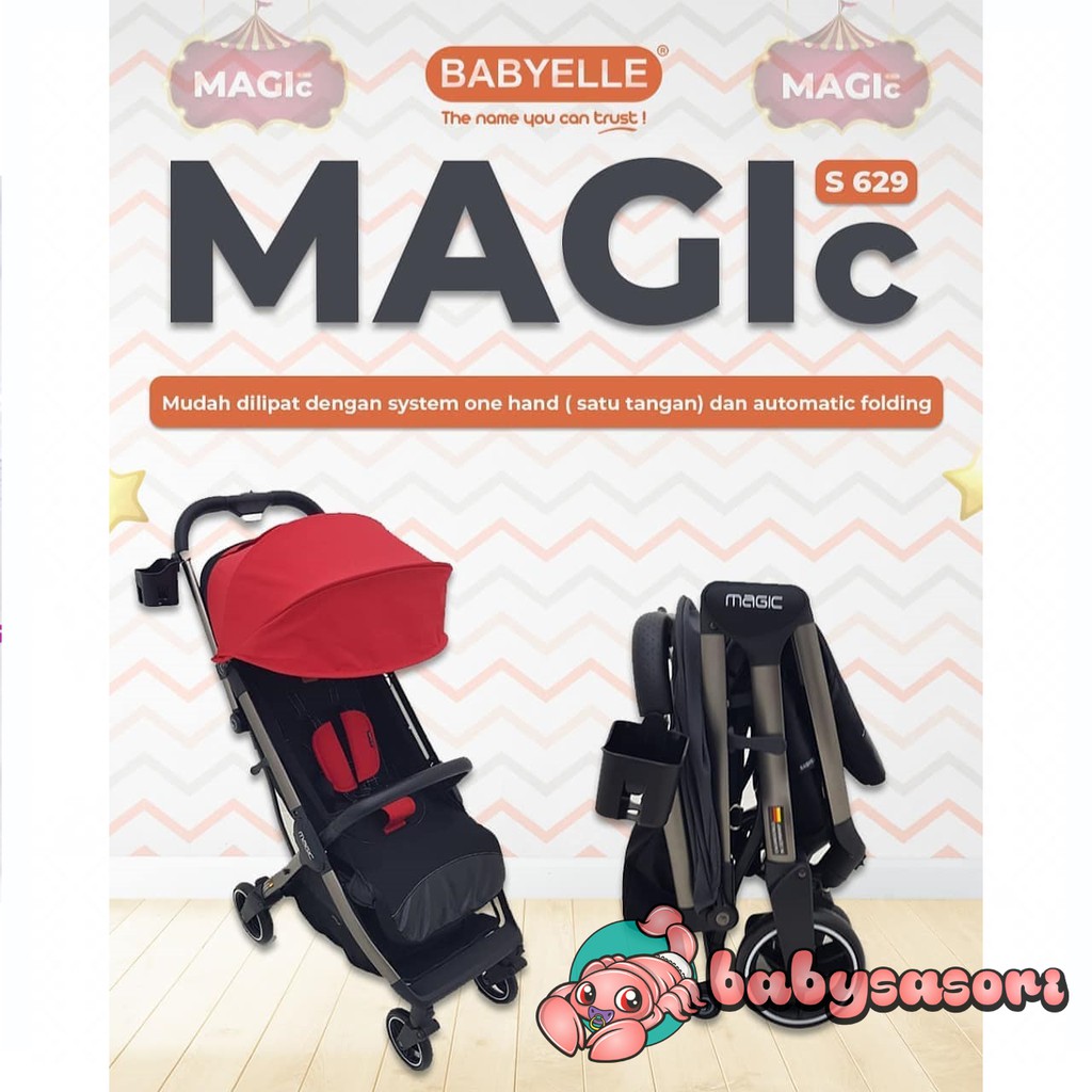 Stroller Babyelle Magic Lipat Otomatis (warna tanya admin
