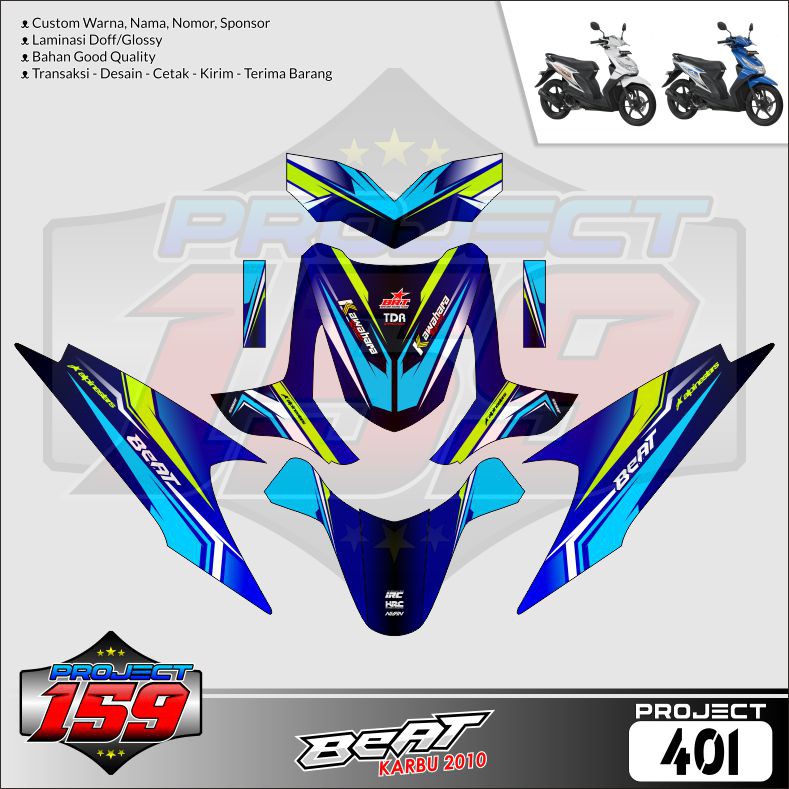 Sticker Decal Beat Karbu 2010 Project 401 Road Race