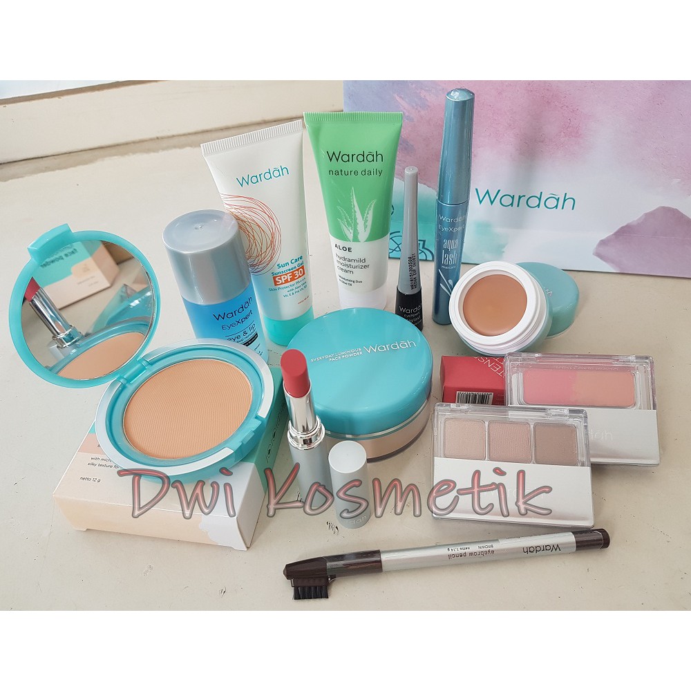 Wardah Paket Kosmetik 12 Barang Shopee Indonesia