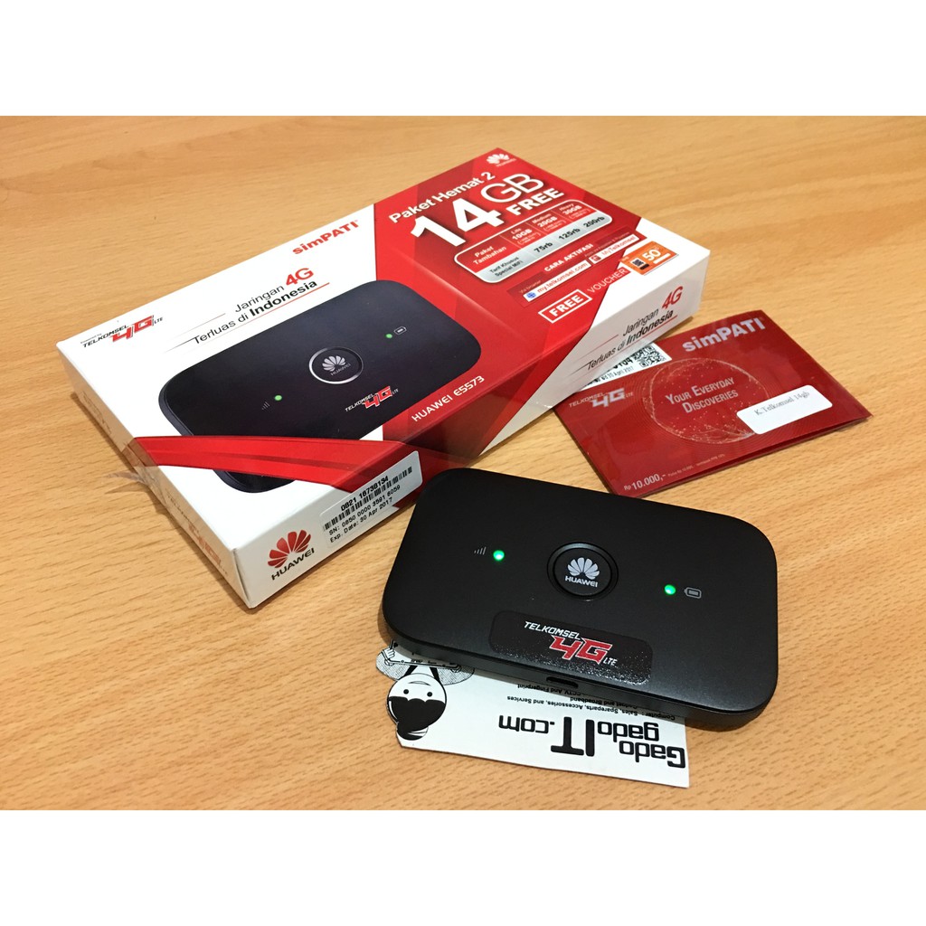 Mifi Router HUAWEI E5573 Speed 4G LTE Bundling Telkomsel