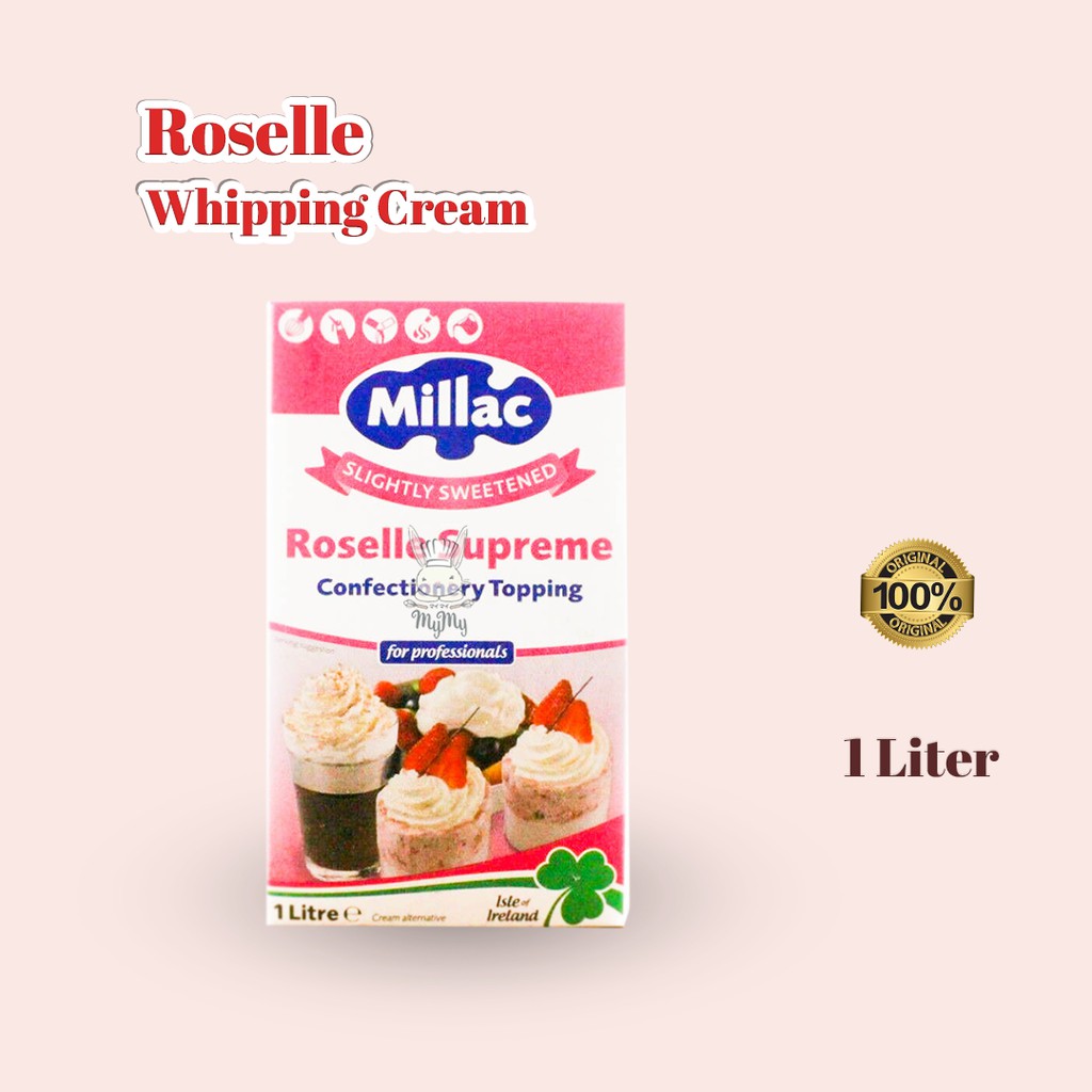 Jual Roselle Millac Supreme Whipping Cream 1 Liter Shopee Indonesia