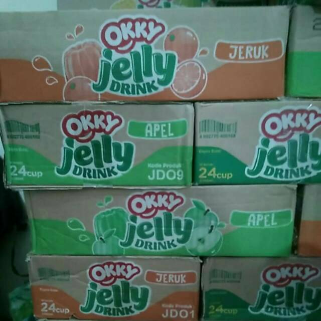 Okky Jelly Drink Eceran Isi 24 150 ml Rasa Jeruk Jambu Mangga Apel | Shopee  Indonesia