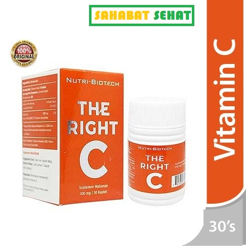 Jual VITAMIN C The RightC 300 Mg 30 Tabs Shopee Indonesia