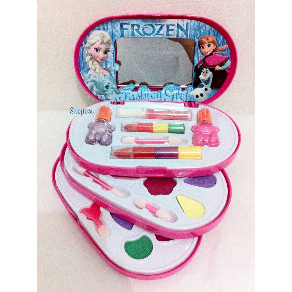 Jual Mainan Anak Perempuan Make Up Set Frozen 3 Susun | Shopee Indonesia