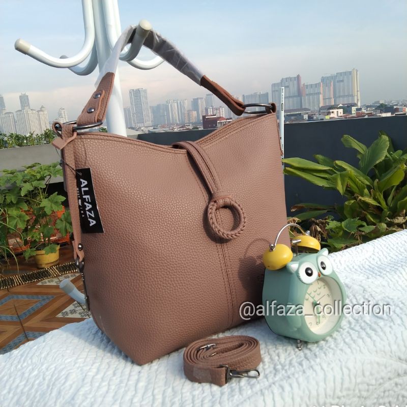 Tas Hobo Tote Wanita Bahan Kulit Jeruk (Free Bubble Wrap) Shopee Indonesia