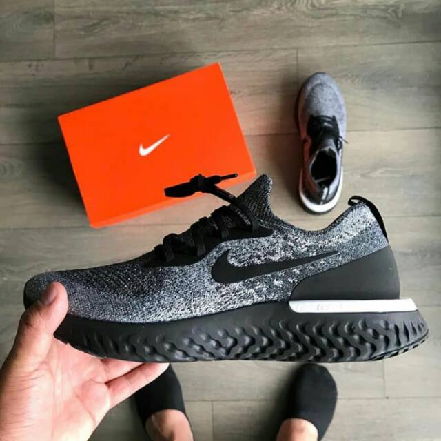 Jual Sepatu Nike Epic React Flyknit Oreo | Shopee Indonesia
