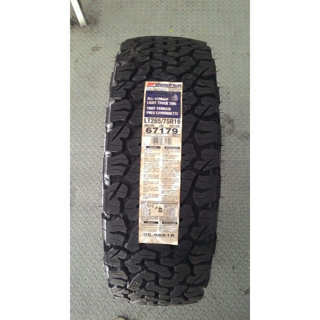 Jual Bf Goodrich All-Terrain T/A Ko2 Ukuran 265/75 R16 Ban Mobil Mitsubishi Strada | Shopee Indonesia