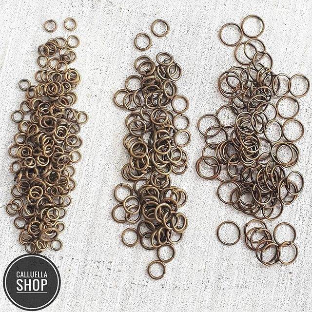 Ring bronze hijau bakar 0.5, 0.6, 0.8 bahan bros craft anting