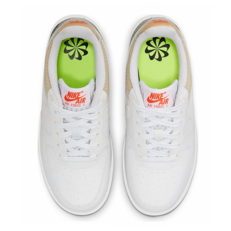 Jual Nike Air Force 1 Crater (Gs) - White / Grey / Orange - Dh2521-100 - 100% Original | Shopee Indonesia