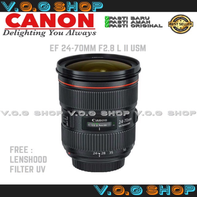 Jual Lensa Canon Ef 24-70 F/2.8 L Ii Usm | Shopee Indonesia