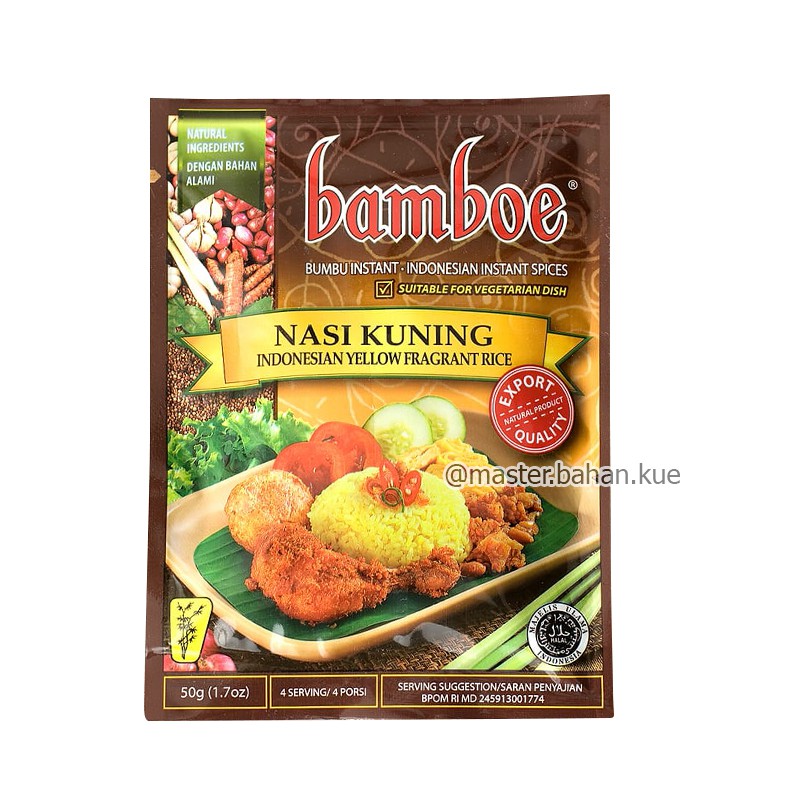 [50 gr] Bamboe Nasi Kuning /Bumbu instan Shopee Indonesia