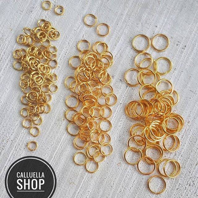 Ring gold jump ring bahan bros craft anting juntai bahan gelang