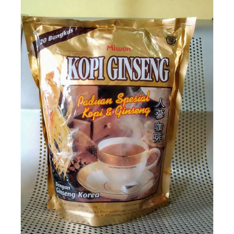 Jual KOPI GINSENG KOREA MIWON PER SACHET Shopee Indonesia