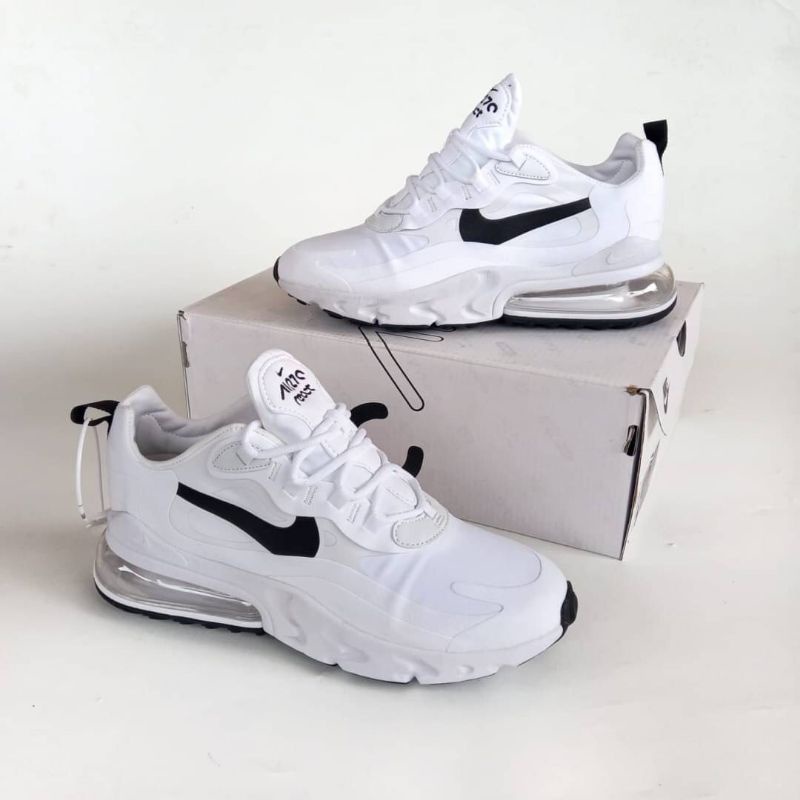 Jual Nike Air Max 270 React White Black Sneaker Premium Impor | Shopee Indonesia