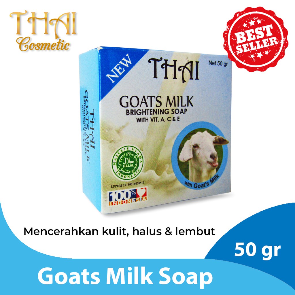 THAI Goats Milk Soap 50gr Sabun Susu Kambing Shopee