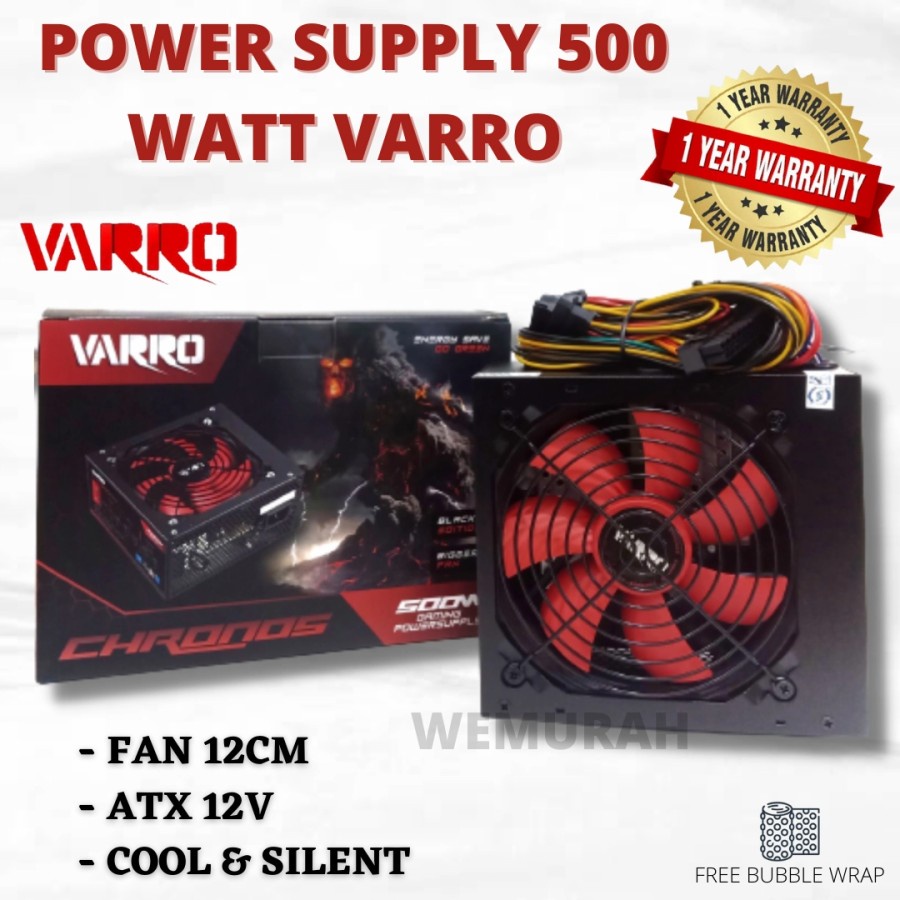 Jual Powersupply 500Watt Power supply Fan besar 500watt Psu